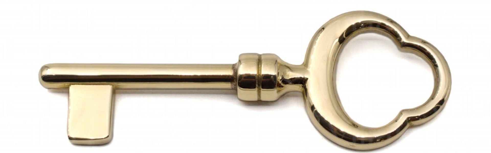 Noegle Poleret Messing Uden Lak CC55000Q Key Polished Unlacquered Brass Villahus